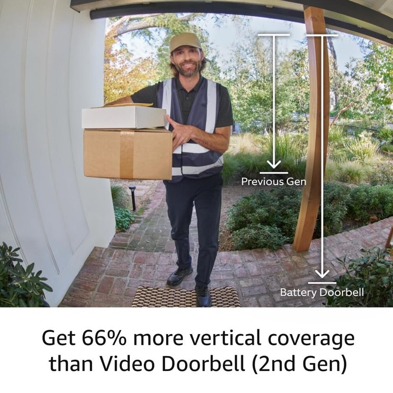 Ring Battery Doorbell with Smart Wi-Fi 2 Way Audio and Plug-in Indoor Camera gallery