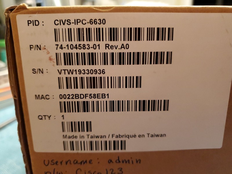 Cisco CIVS-IPC-6630 Dome Security Camera gallery