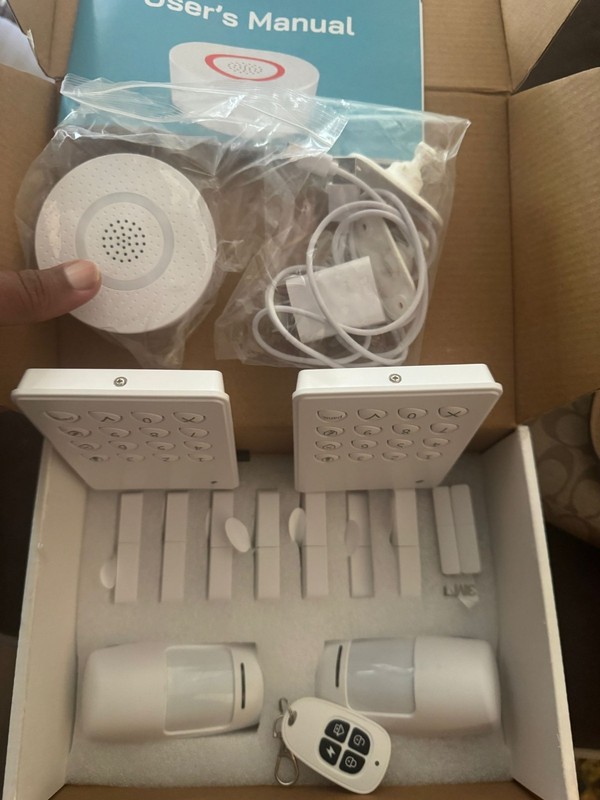 Battery-Powered WiFi Alarm System - 15-pc Home Security Kit with Alexa Support gallery