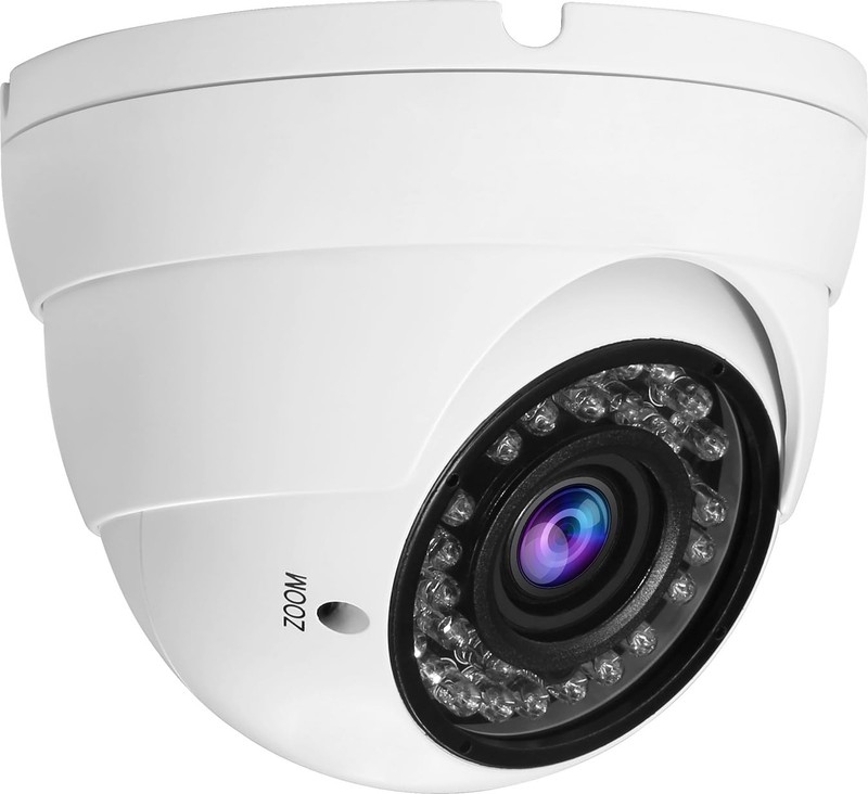 2MP CCTV Camera HD 1080P 4-in-1 1 Count (Pack of 1), White