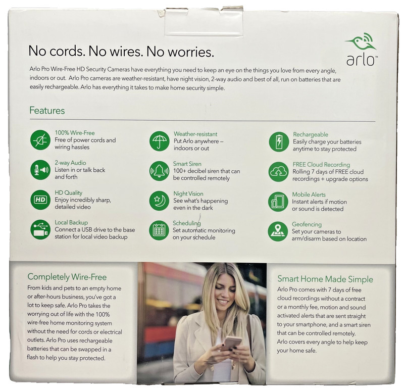 New Netgear Arlo Pro 3pk Wire-Free HD Security Cameras gallery
