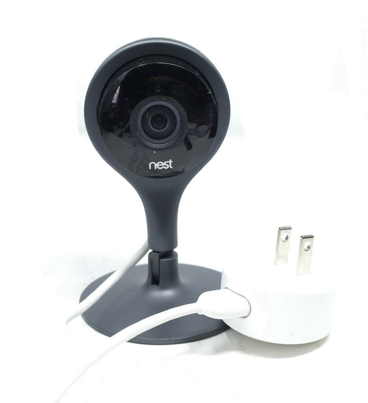 Google Nest Cam Indoor Security Camera Black A0005 with Cable Tested