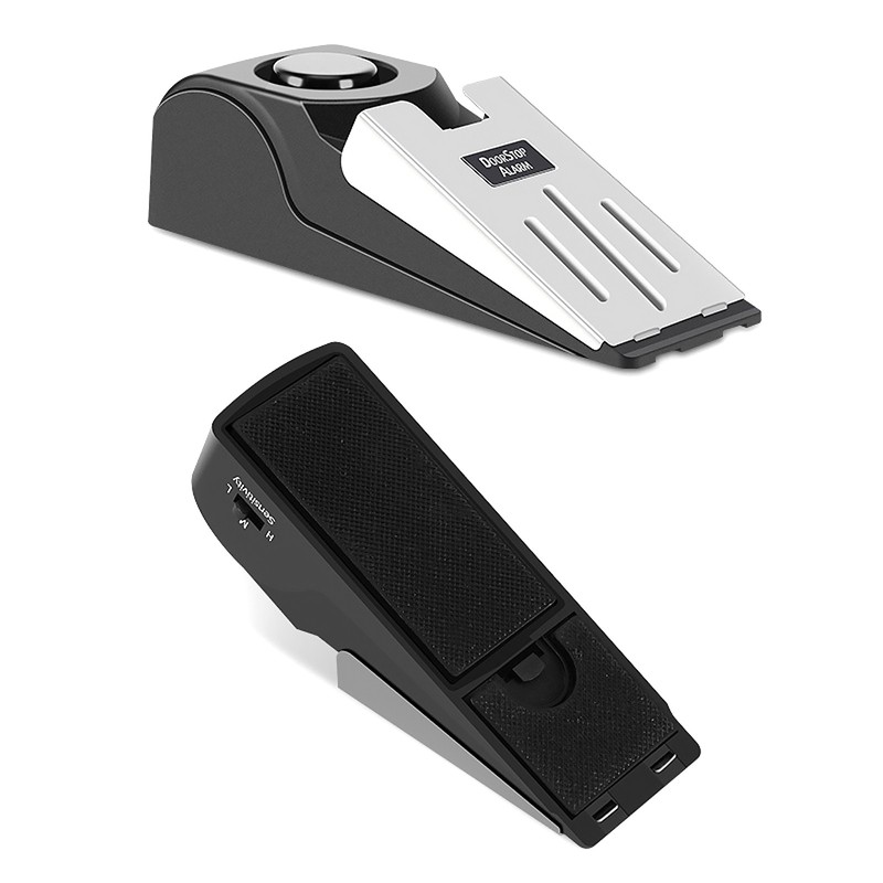120DB Door Stop Alarm Home Travel Security System Door Stopper Wedge Alert N gallery