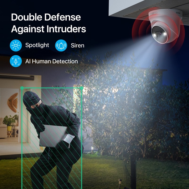 ZOSI H.265+8MP 16CH NVR 4K Home PoE IP Security Camera System CCTV IR Outdoor 4T gallery