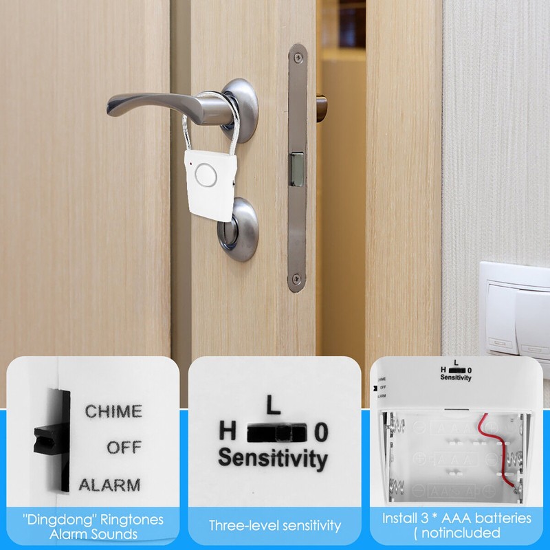 Touch Sensor Door Handle Alarm Touching Warning Tool Anti-theft Doors Alarms gallery