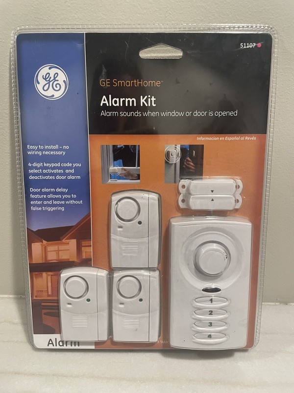 GE Personal Security Alarm Kit #51107 - Window or Door Alarm - New in Package