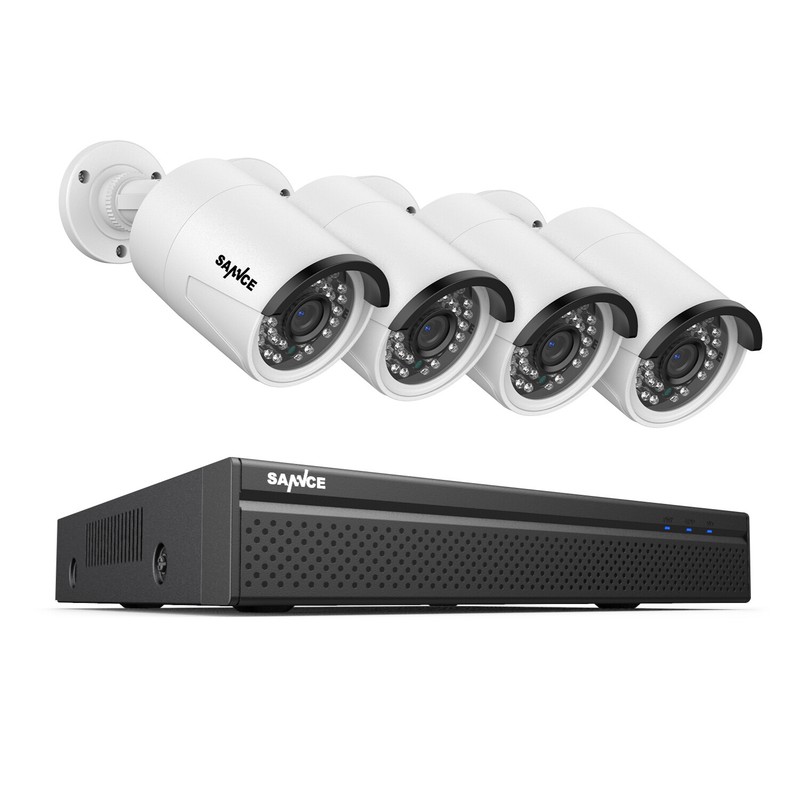 SANNCE 8CH 8MP 4K NVR 5MP Two Way Audio POE IP Security Camera System AI Detect