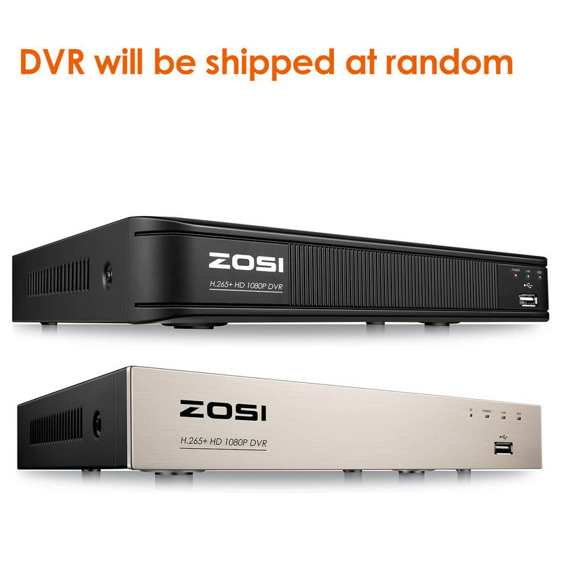 ZOSI 8CH 2MP DVR Outdoor Home CCTV 1080p Security Camera AI System Night Vision gallery