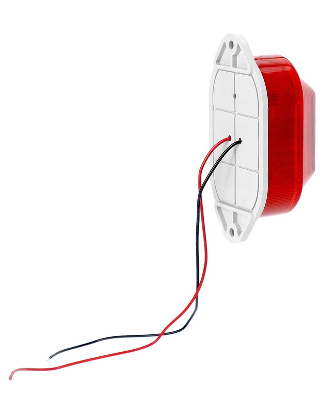 QWORK AC110V - 120V Industrial Strobe Siren Alarm Warning Light – Red - gallery