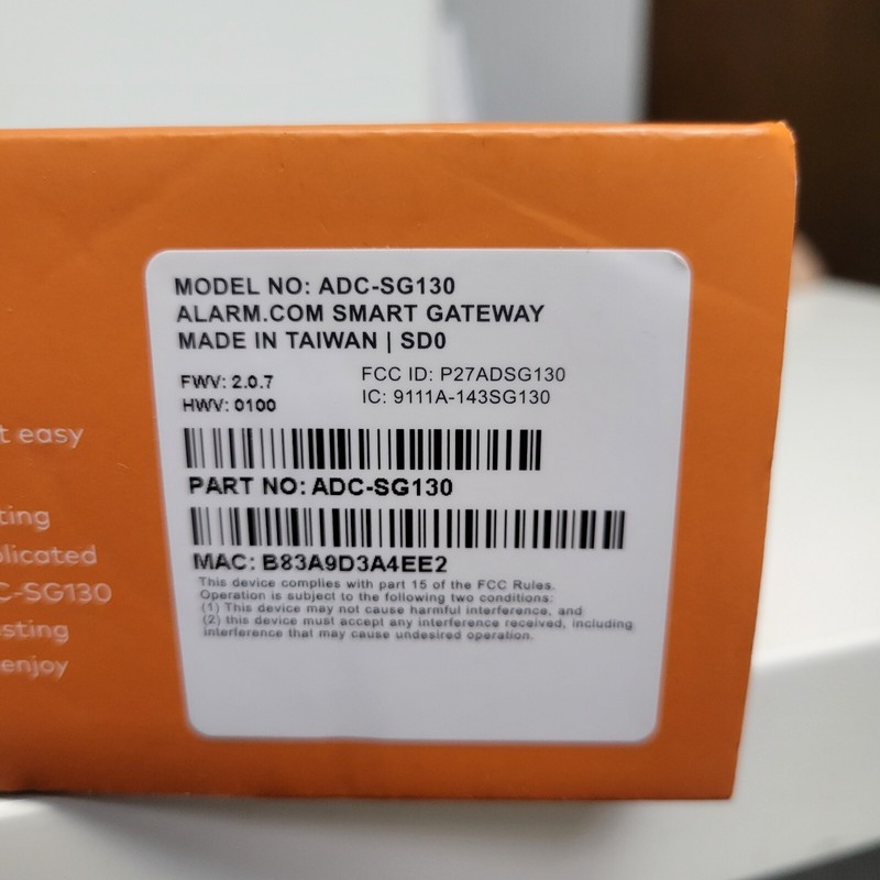 Alarm.com ADC-SG130 Camera Smart Gateway gallery