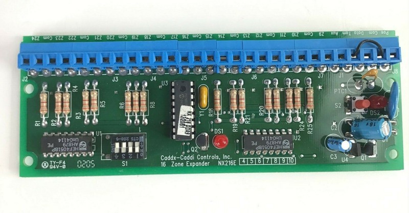GE Interlogix UTC Caddx-Caddi Controls NX-216E Security 16-Zone Expander Module
