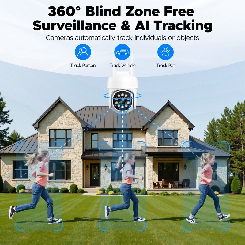 10CH 2MP Expandable Audio Security Camera System Wireless Outdoor with 500GB HDD gallery