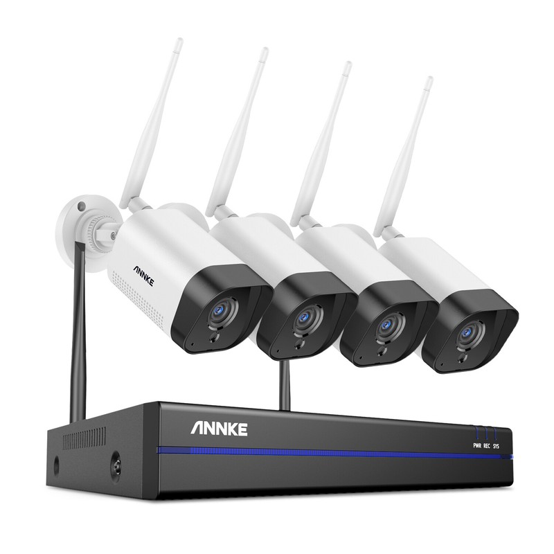 ANNKE 5MP 8CH NVR 3MP 2-Way Audio Wireless Security Camera System AI Detection