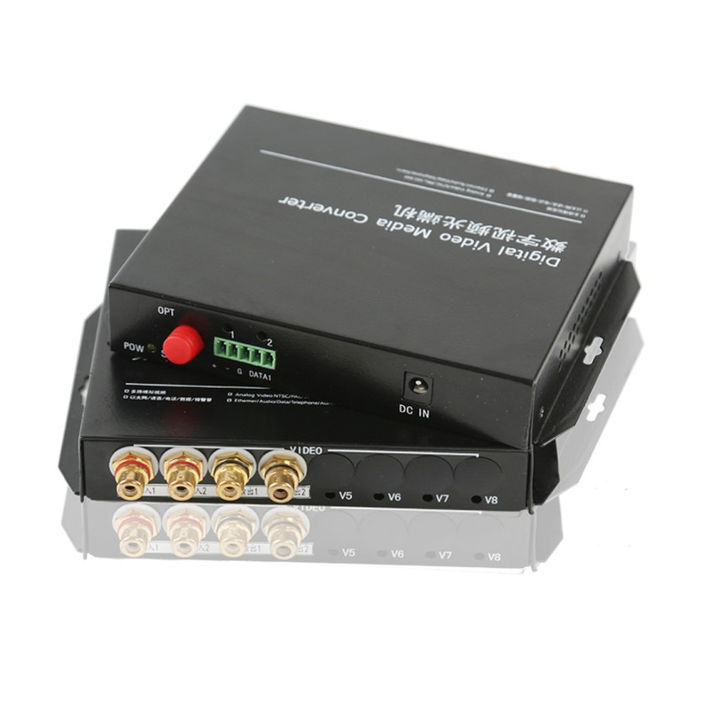 2CH Bi-directional Two way Hi Fi Audio Fiber Optic Optical Converter Broadcast