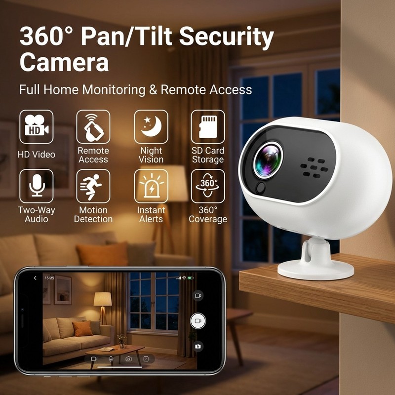 1080P WiFi IP Security Camera Wireless CCTV System Home Indoor Baby Pet Monitor gallery