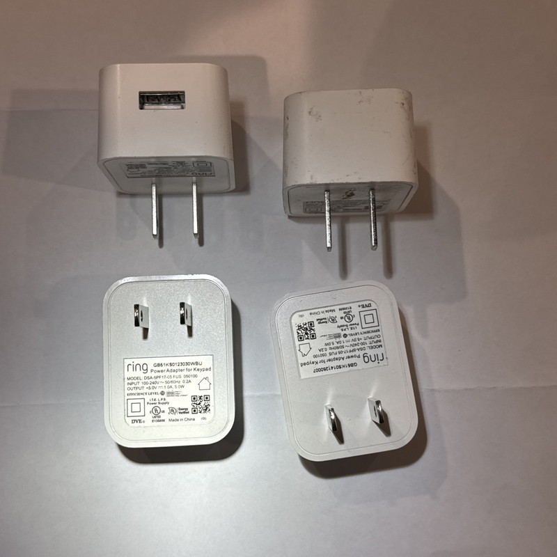 4 Ring Alarm Keypad Power Adapter (2nd Generation) - 5.0VDC 1.0A 5.0W - No Cable