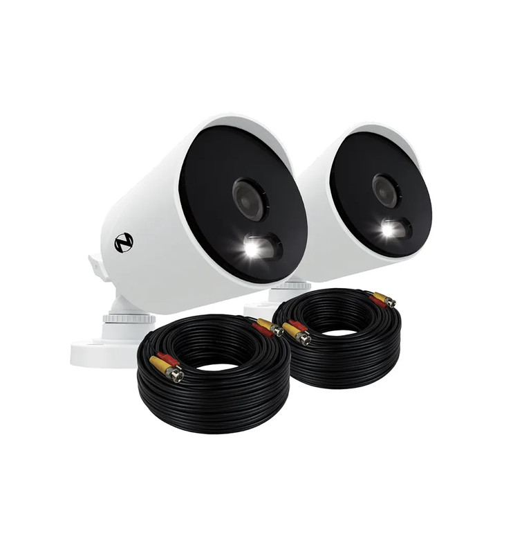 2 Packs - Night Owl 4k Ultra HD Security Cameras - White (CAM-2PK-DP8L)