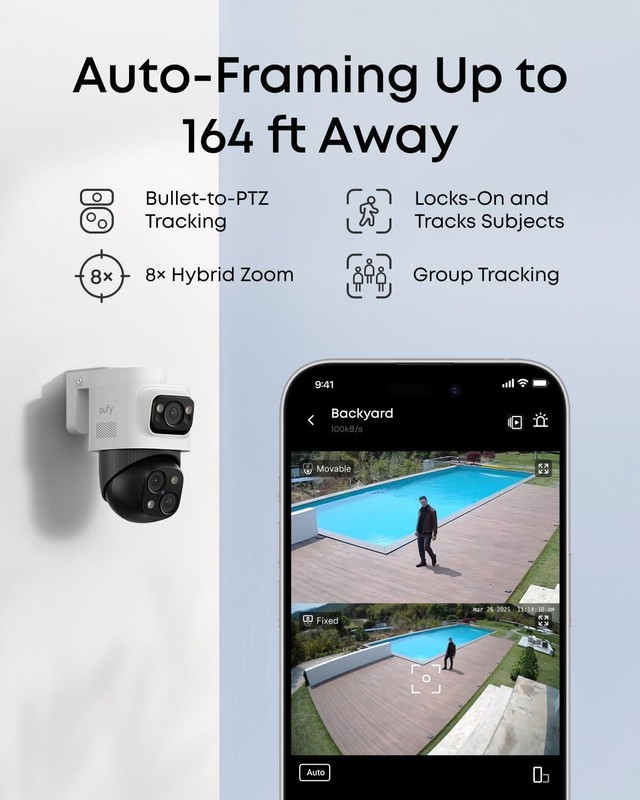 eufy PoE NVR Security System S4 2 Bullet-PTZ Cams 2 Turret Cams 16CH 2TB HDD gallery