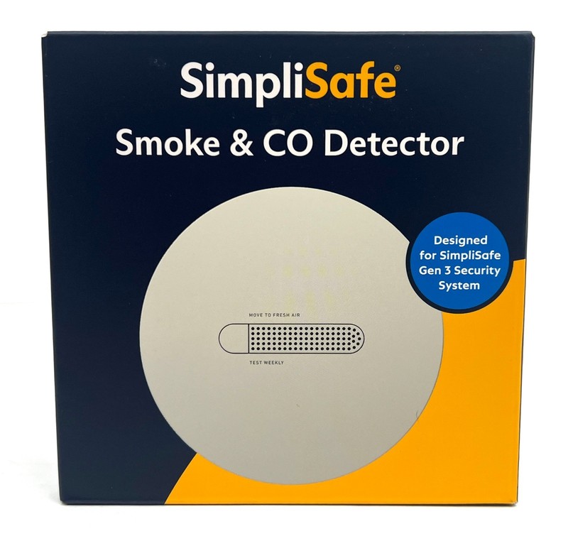 SimpliSafe Smoke & CO Carbon Monoxide Detector Alarm Latest Gen Home Security
