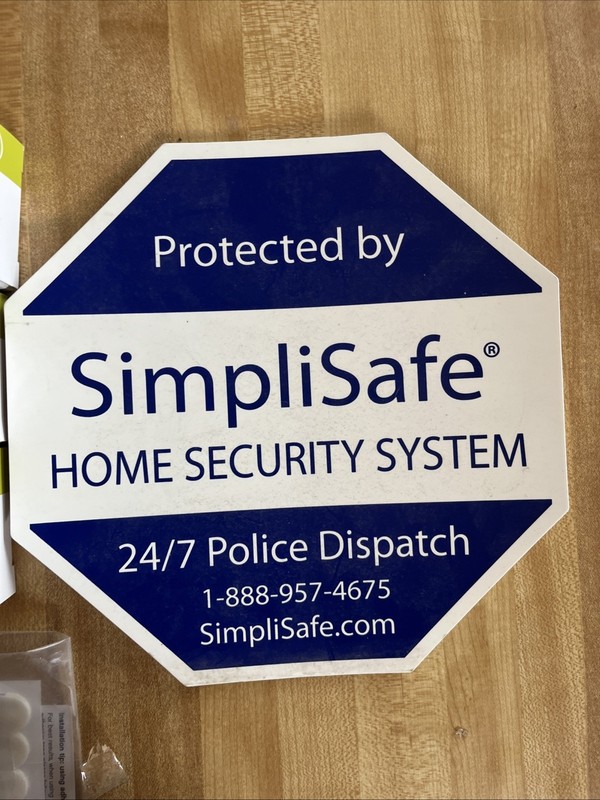 SimpliSafe Home Security System 15Pcs SS-1500 SSCM1 W/Manual &sign gallery