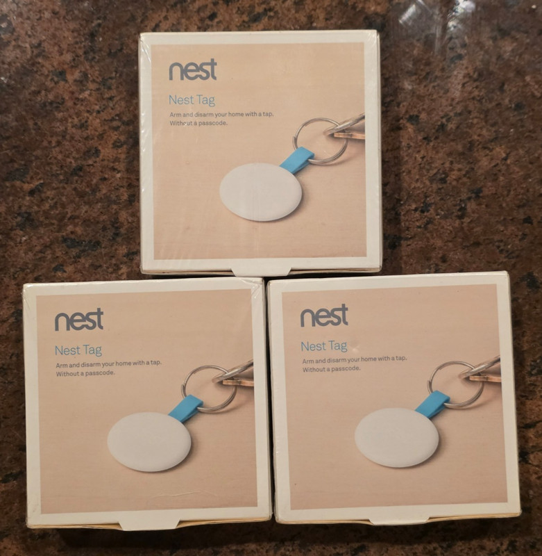 Lot of 3 Google Nest Tags H13000ES White Sealed