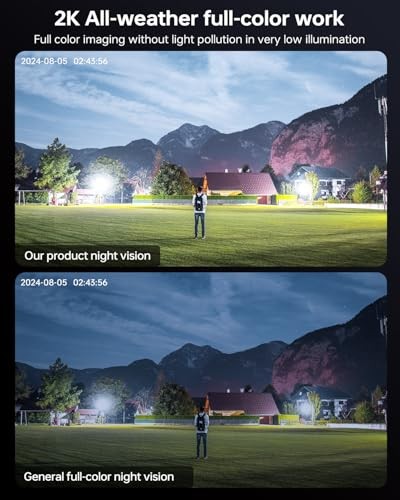 3MP F1.0 Aperture True Full Color Night Vision 2-Cam Kit 5G/2.4G WiFi 2pcs+64GB gallery