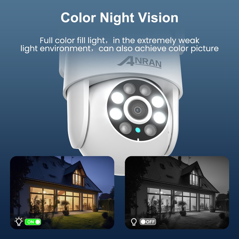 ANRAN 5MP 12''Monitor NVR CCTV Security Camera System AI Smart Detection 2TB HDD gallery