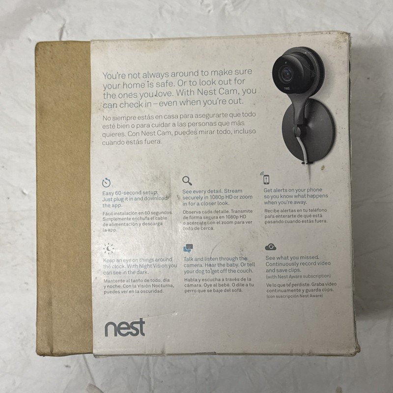Google Nest Cam Indoor Security Plug-in Wi-Fi Camera NC1102ES A0005 gallery