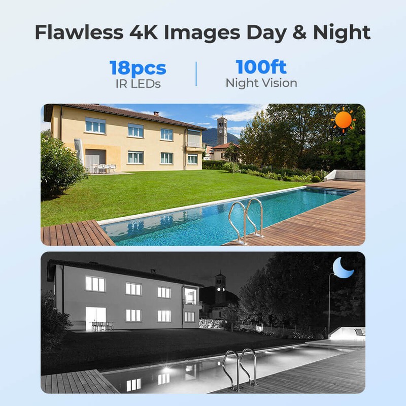 Reolink 8 Channel NVR 4K 8MP Home Security Camera System Kit Outdoor RLK8-800B4 gallery