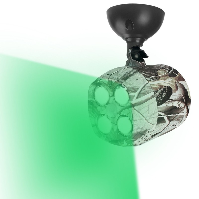 TRAIL WATCHER Deer Feeder Light Hog Hunting Green Spotlight PIR F1