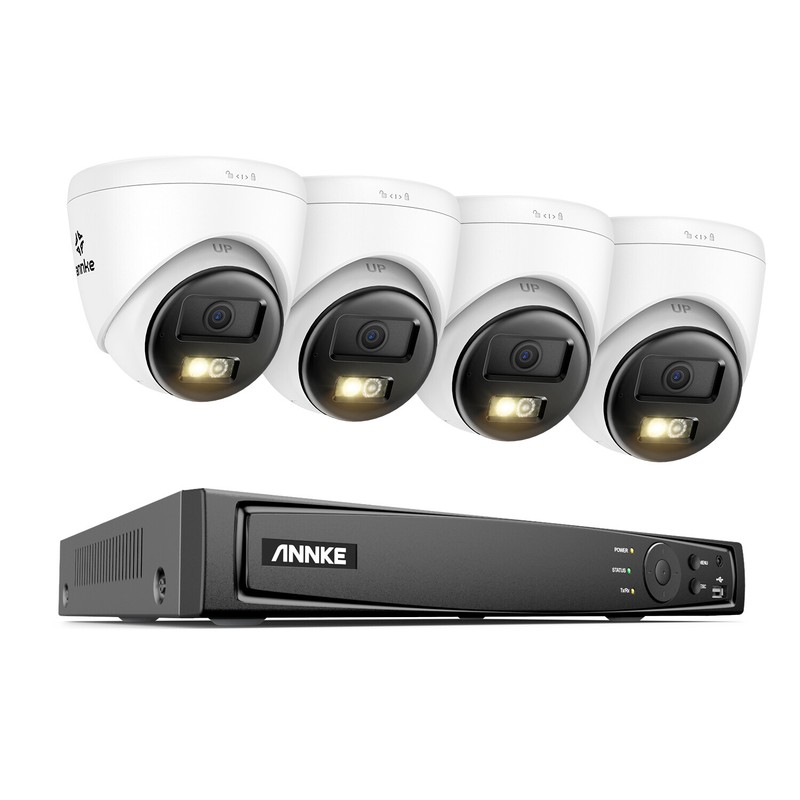 ANNKE 16CH 12MP NVR 4K Color PoE Security IP Camera System Outdoor Two Way Audio