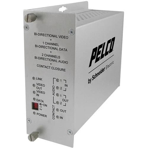 Pelco FTV10D1A2M1ST 1 Channel Video Fiber Transmitter ST Connector, Multi-Mode