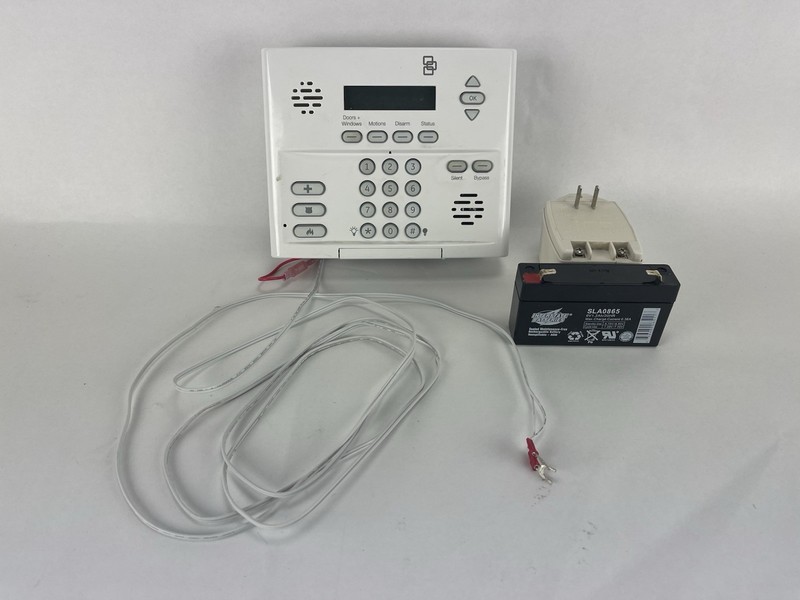 Interlogix GE Security Panel 600-1054-95R-11 w/ Power Adapter & Fresh Battery!