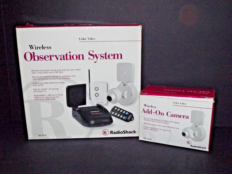Radio Shack Wireless Observation Security System with Add-on Camera 49-2535 (u)