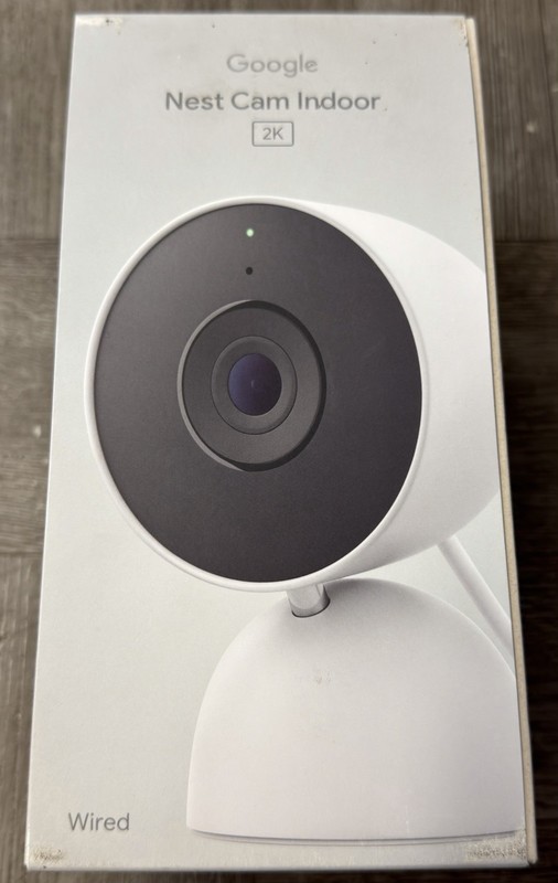 Google Nest Cam Indoor 2K (Wired, 3rd Gen) Snow #GA09973-US (NEW/SEALED)