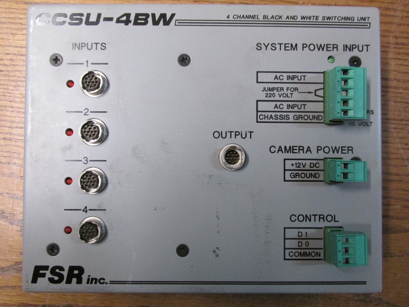 FSR CCSU-4BW 4 Channel Black And White Video Camera Switching Unit