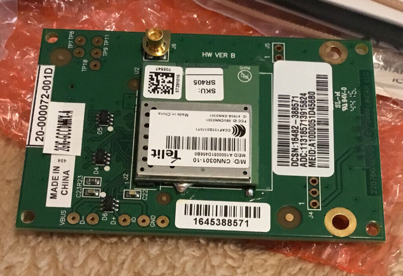 NORTEK 2GIG-GCCDMVX-A CDMA Cellular Telephone Module - Works on Verizon Network gallery