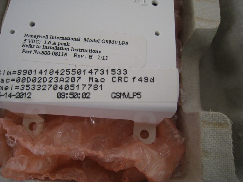 New Honeywell GSMVLP5 AlarmNet Lynx Touch Cellular Alarm Monitoring Communicator gallery