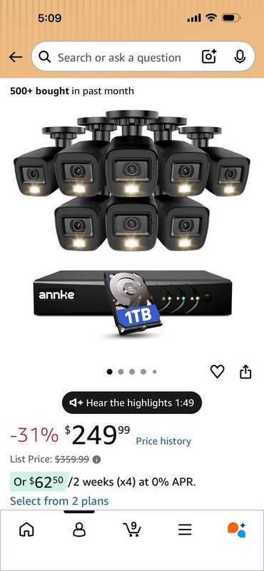 ANNKE 3K Lite Wired Security Camera System 8 x HD Outdoor CCTV Cameras 1TB! gallery