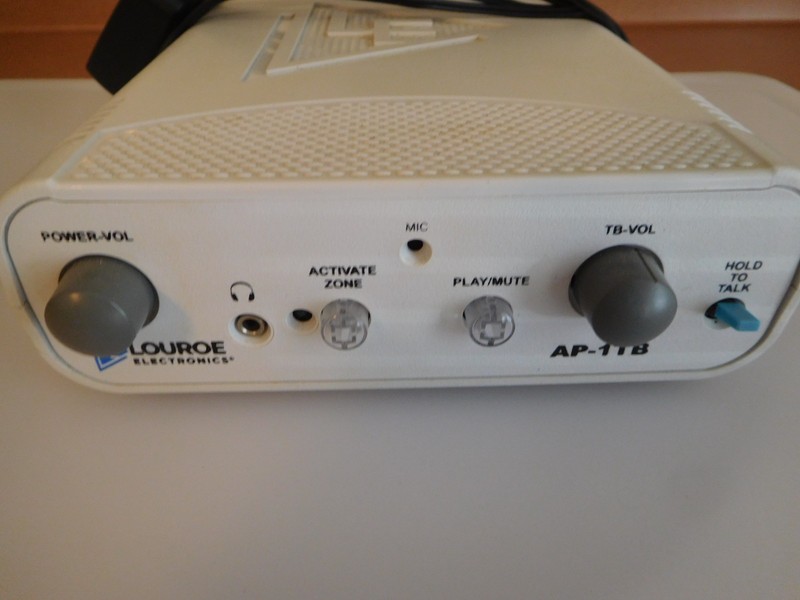 LOUROE AP-1TB AUDIO MONITORING BASE STATION LISTEN & TALK MIC & SPEAKER