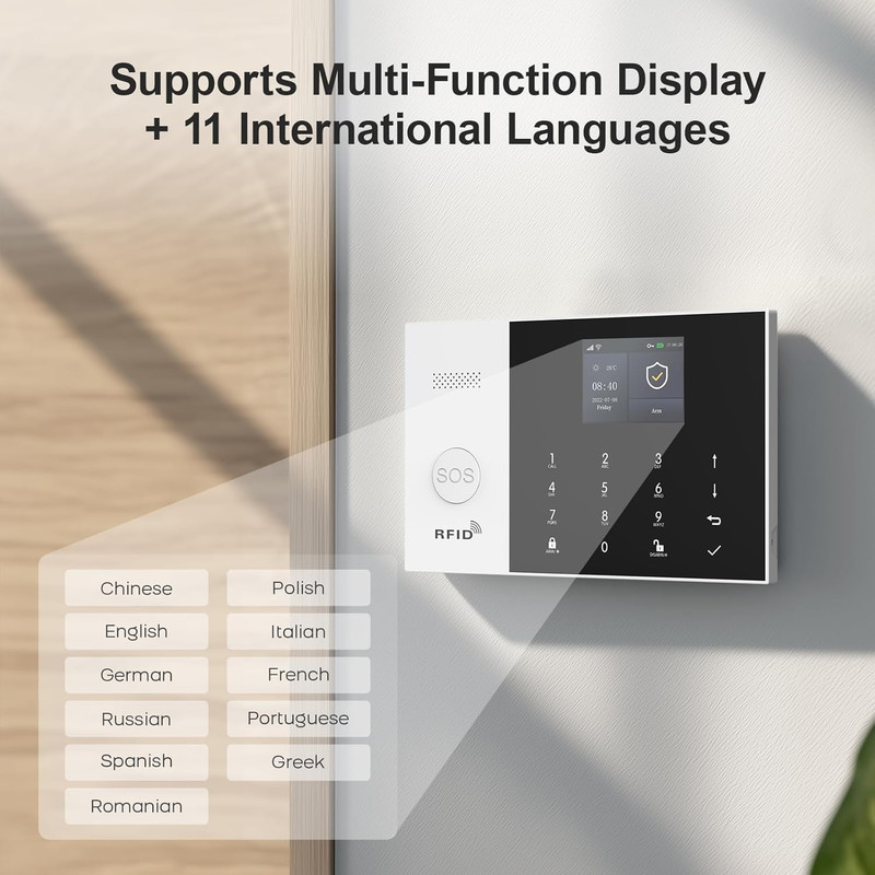 Home Security Systems,Door & Window Alarms for Home Kit,Wifi+Gsm/4G Door/Window gallery