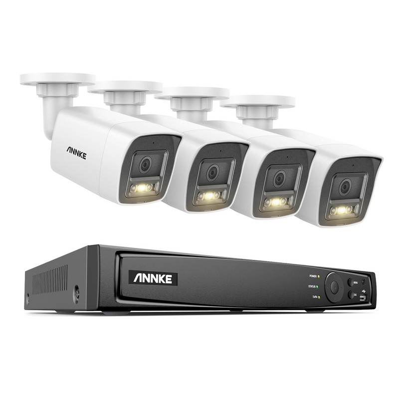 ANNKE 12MP 16CH NVR Color Night 4K Audio POE Security Camera System AI Detection