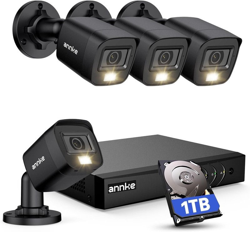 Comprehensive 8-Channel Wired Security System with Smart Dual Light & 1TB HDD gallery