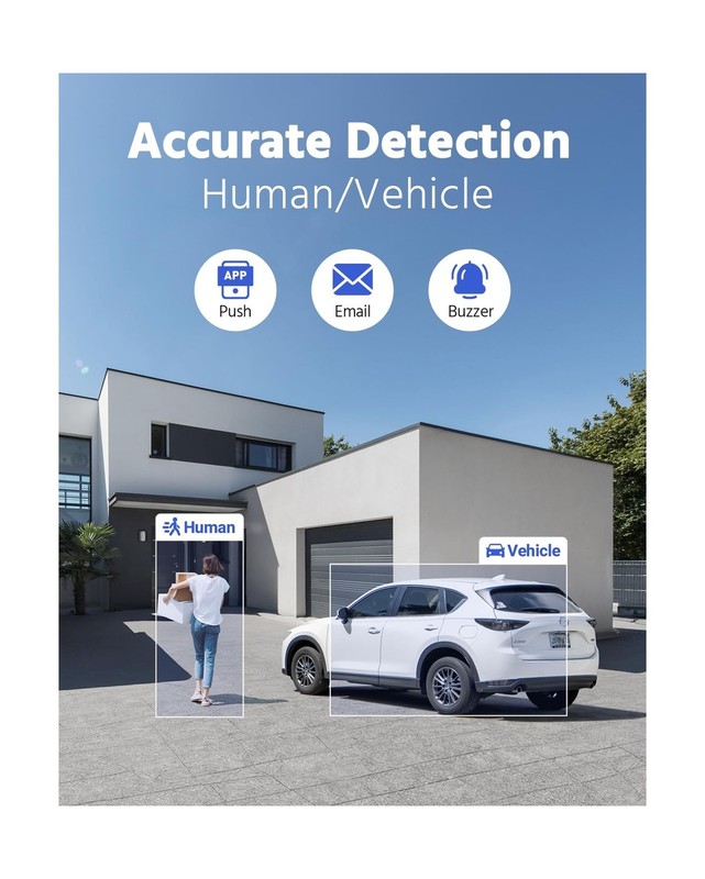 ANNKE 8CH H.265+ 3K Lite Wired Security Camera System with AI Human/Vehicle D... gallery