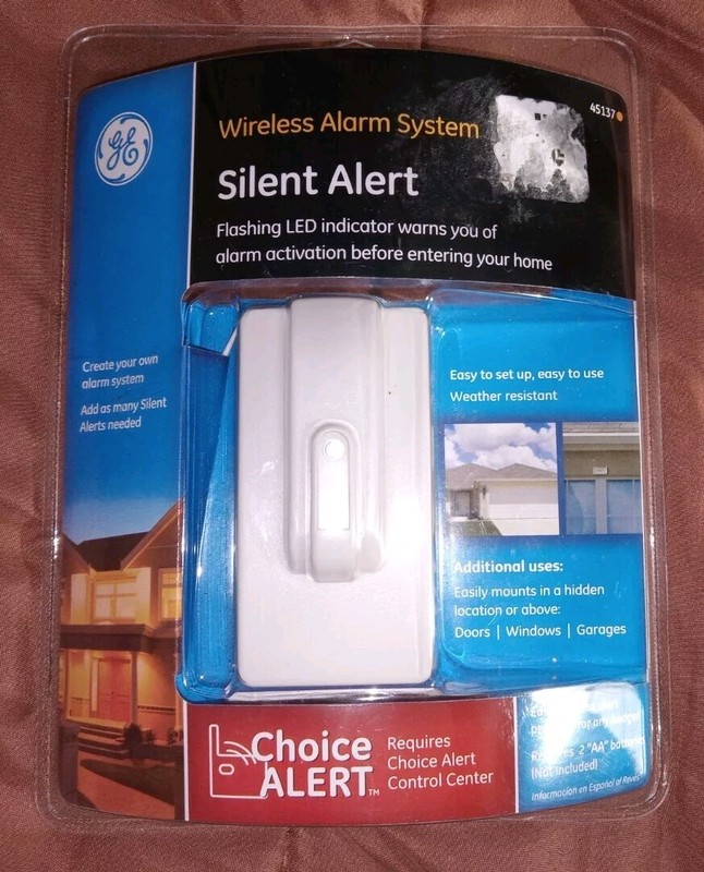 GE SILENT ALERT Wireless Alarm System Flashing LED model 45137 NEW SEALED