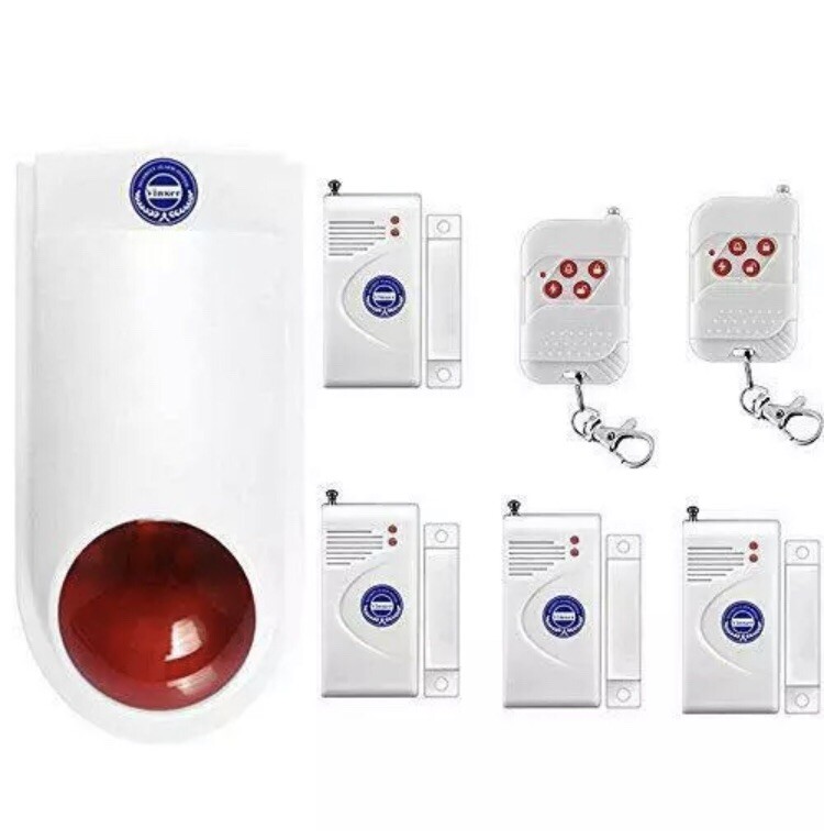 Vinker VK-6A Standalone Spot Scene Home/Office/Shop Security Alarm System Kit,..
