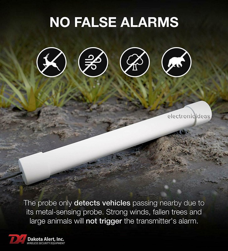 DAKOTA ALERT DCPA-4000 2 WIRELESS VEHICLE DETECT PROBES DRIVEWAY SECURITY ALARM gallery