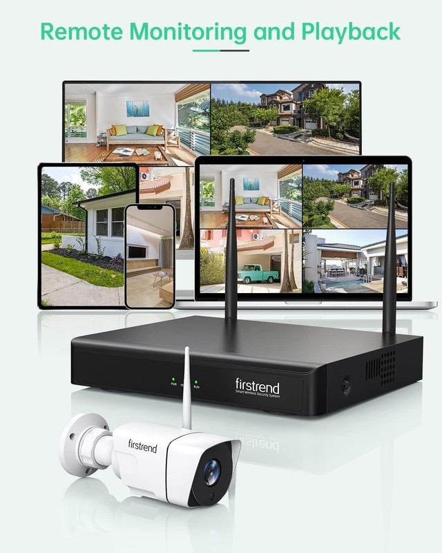 Firstrend 5MP Wireless Security Camera System with 3TB HDD 8 Security Cameras gallery