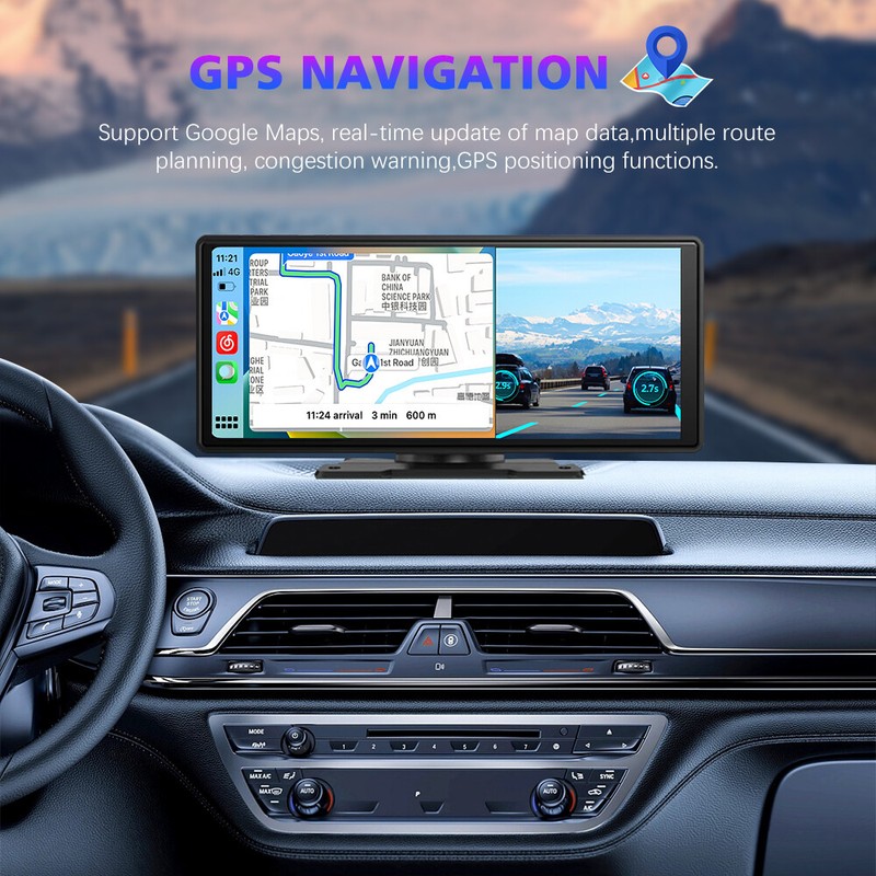 Car DVR Camera Wireless Carplay & Android Auto AHD Recorder PND Player 10.26Inch gallery