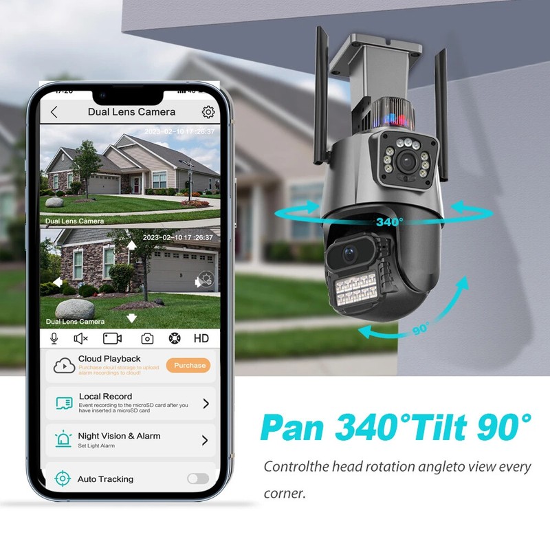 Camara De Seguridad WIFI Exterior 1080P HD Inalambrica Con Vision Nocturna Video gallery